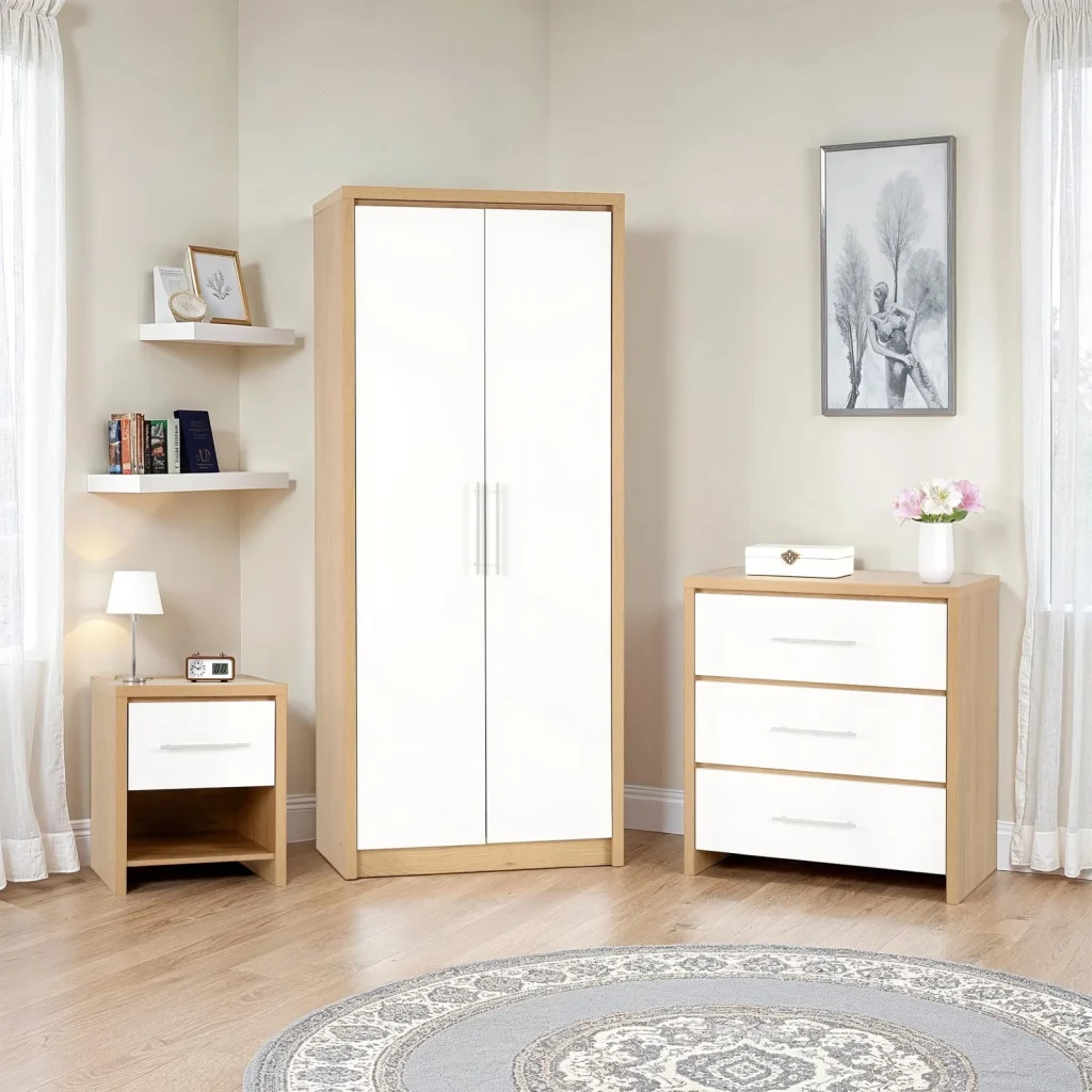Seville White Gloss Trio Set