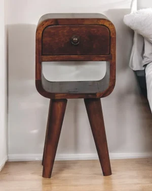 Extra Mini Chestnut Curve Lower Bedside