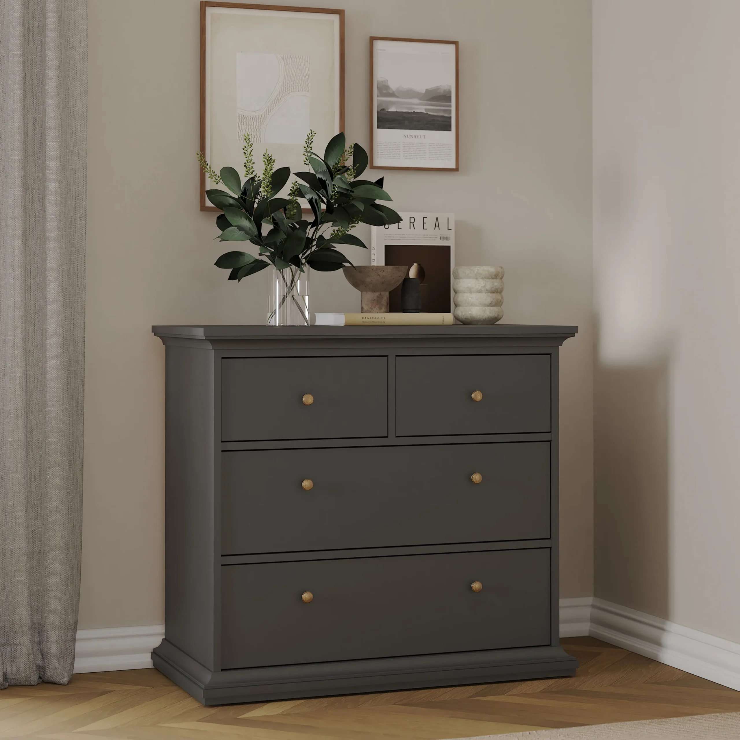 Paris Bedroom Package - Matt Grey