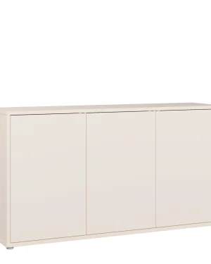 Alice Springs 3 Door Sideboard with Push-to-Open Doors and Drawer in Sand