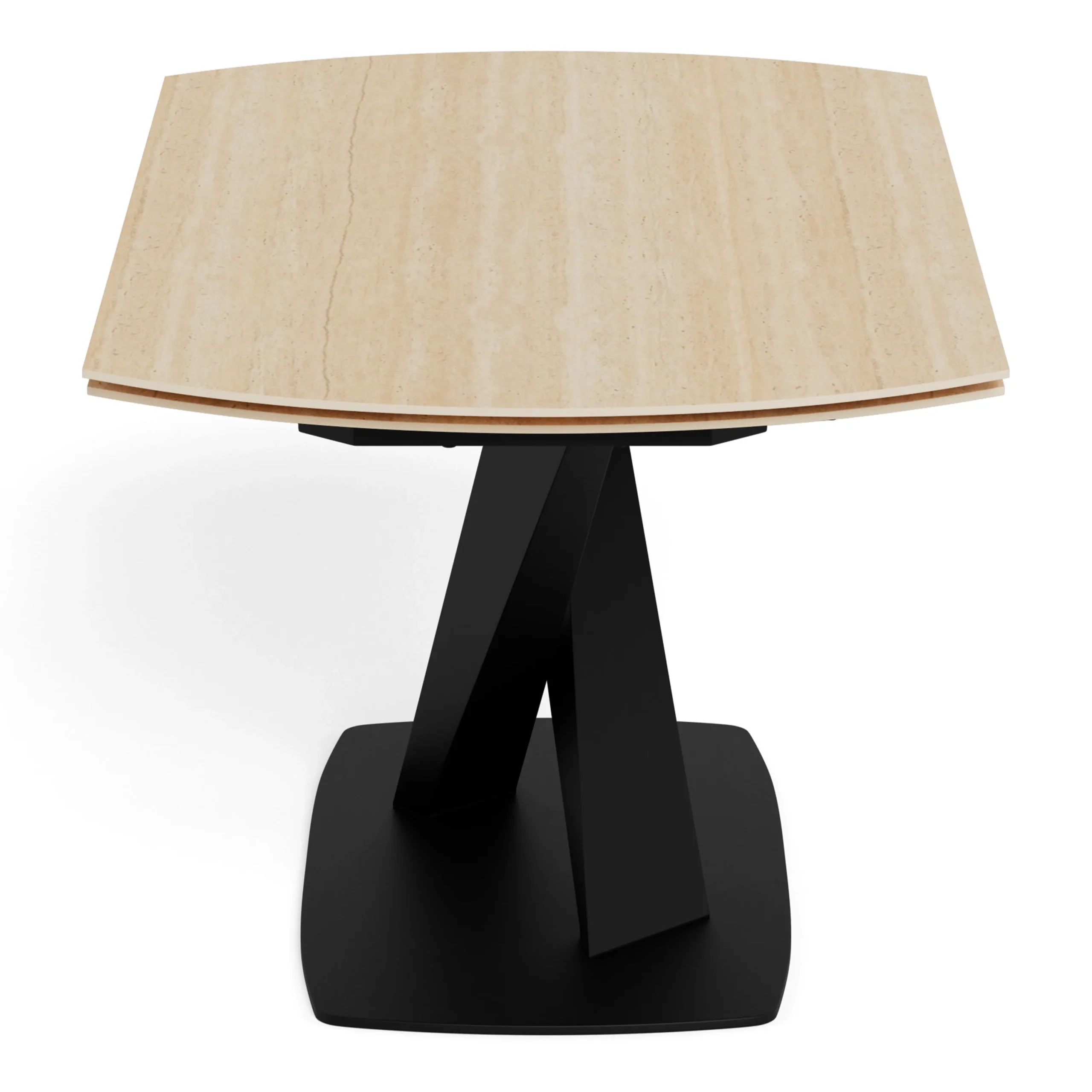 Morella Oval Extending Dining Table in Sand Ceramic 160240cm