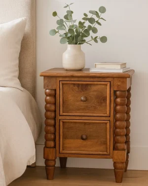 Spindle Amber Bedside