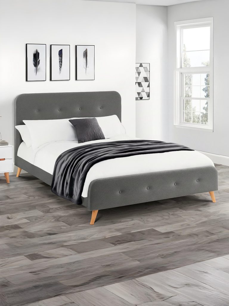 Astrid King Linen Fabric Bed