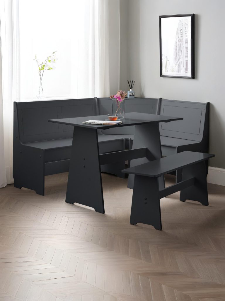 Newport Corner Dining Set - Anthracite