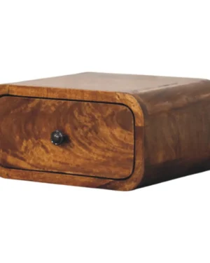 Avora Mini Wall-Mounted Chestnut 1 Drawer Nightstand