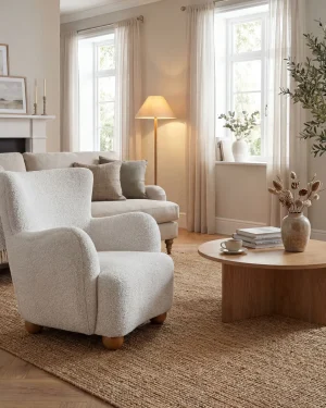 Greige Hui Large Arm Chair