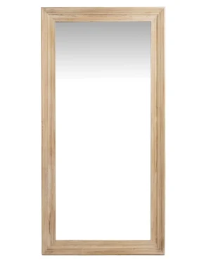 Washed Wood Large Framed Mirror
