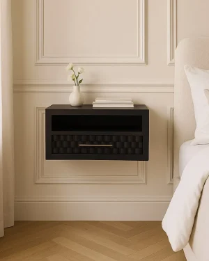 Cadiz Carved Open-Slot Bedside