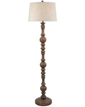 Seraphia Floor Lamp With Edged Linen Shade