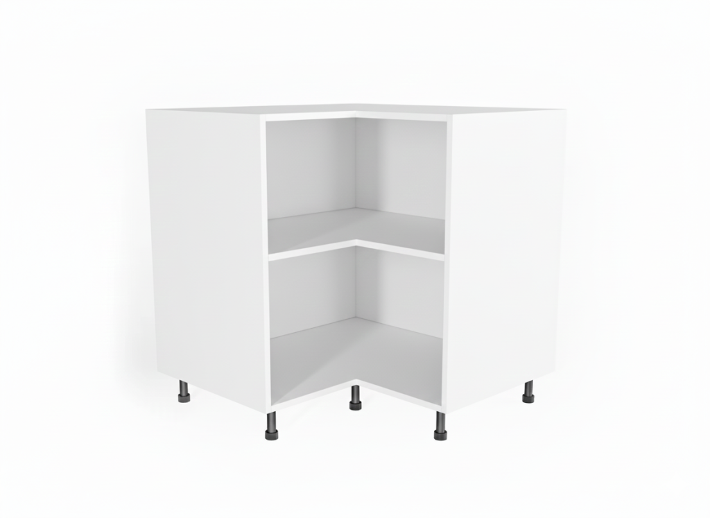 dEcoqwsa XFbDOIma L Shaped Corner Base White
