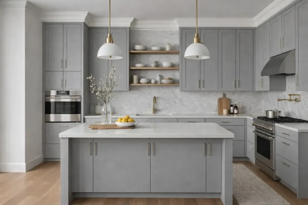 Kitchen Cabinets Grey Linen 1 grey linen kitchen