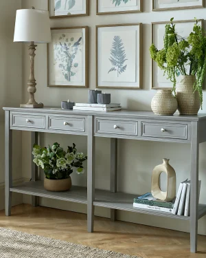 The Serene Collection Four Drawer Console Table