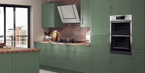 Berkeley Reed Green kitchen door